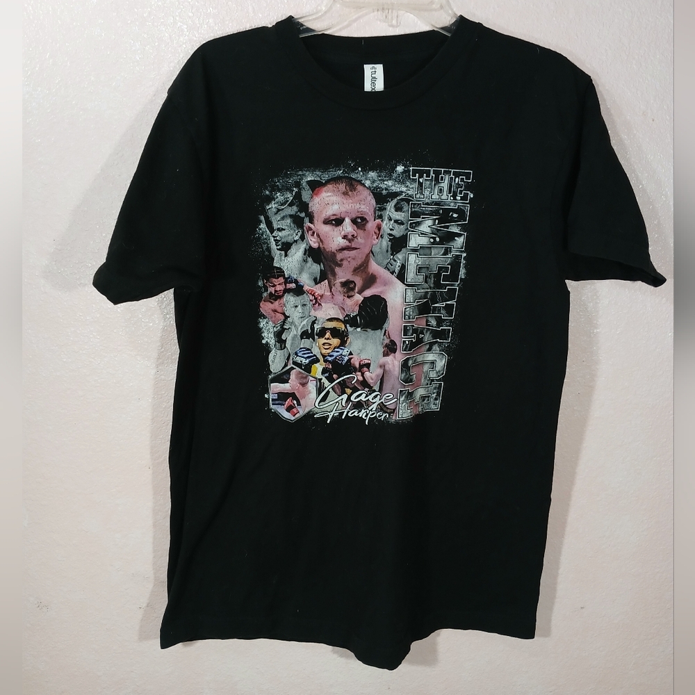 Cage Harper THE MENACE Black Graphic T-Shiet By Tultex Mens Large